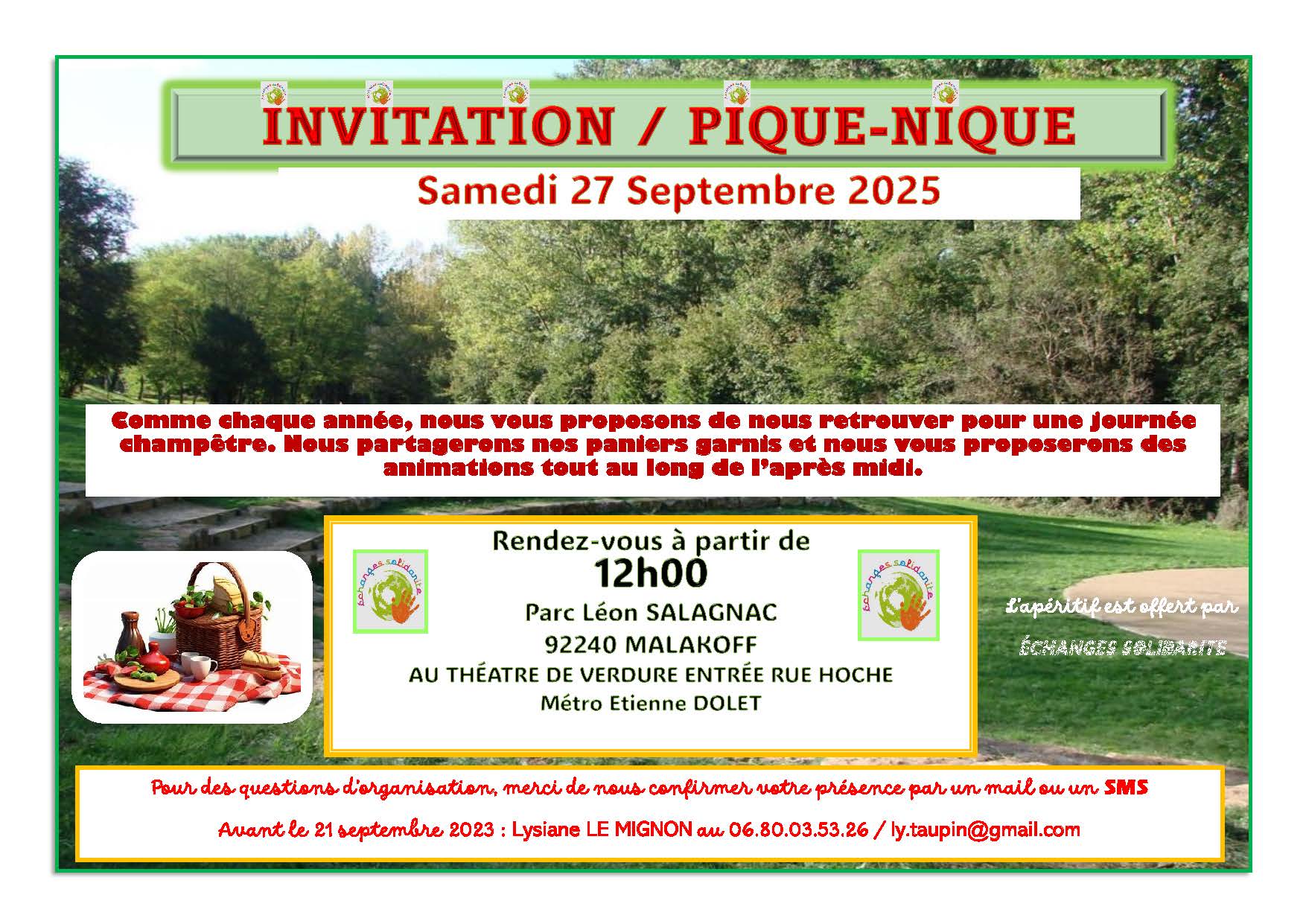 INVITATION PICNIC 2025